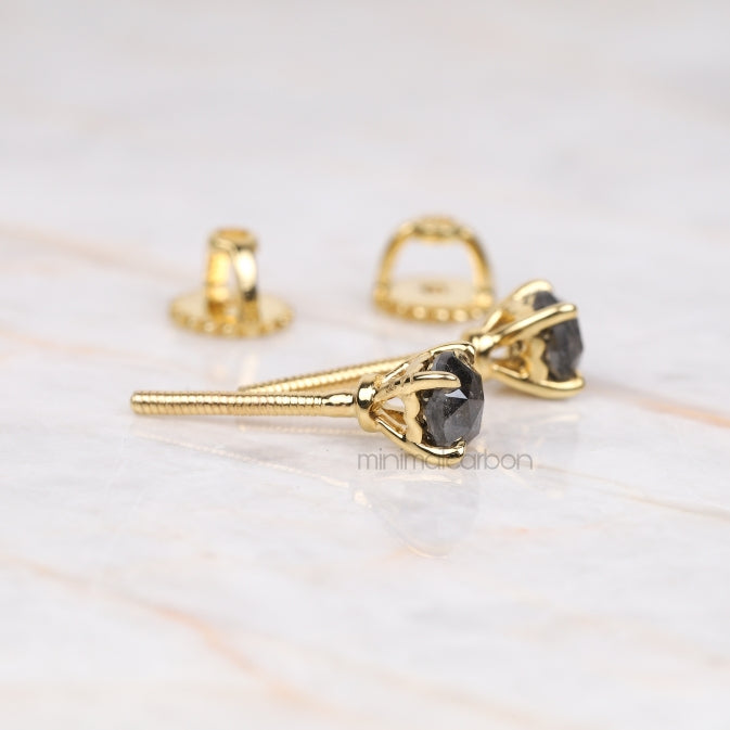 Claw Prong Stud Earrings