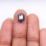 Load image into Gallery viewer, 2.90 CT, 10.7 X 7.3 MM | Salt And Pepper Hexagon Cut Diamond
