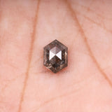 1.05 CT, 6.9 X 5.0 MM | Salt And Pepper Diamond | Hexagon Cut Diamond - Minimal Carbon