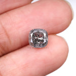 Load image into Gallery viewer, 2.01 CT, 7.0 X 7.0 MM | Salt And Pepper Cushion Cut Diamond
