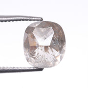 2.05 CT, 6.6 X 6.0 MM | Salt And Pepper Diamond | Cushion Cut Diamond - Minimal Carbon
