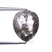 Salt And Pepper Pear Cut Diamond