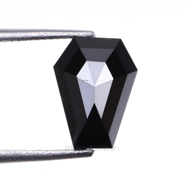 1.15 CT, 8.1 X 6.1 MM | Enhanced Black Coffin Cut Diamond
