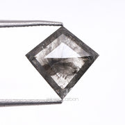 1.97 CT, 9.9 X 9.8 MM | Salt And Pepper Kite Cut Diamond - Minimal Carbon