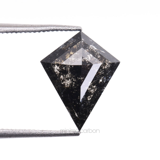 1.39 CT, 11.1 X 8.9 MM | Salt And Pepper Kite Cut Diamond