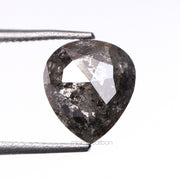 Salt And Pepper Pear Cut Diamond