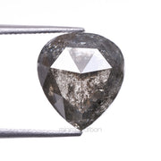 Salt And Pepper Pear Cut Diamond