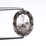 2.16 CT, 8.0 X 6.1 MM | Salt And Pepper Oval Cut Diamond