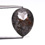 2.67 CT, 9.6 X 7.4 MM | Salt And Pepper Pear Cut Diamond