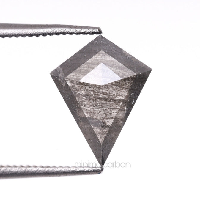 1.07 CT, 9.7 X 7.5 MM | Salt And Pepper Kite Cut Diamond