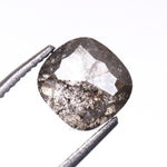 1.22 CT, 6.0 X 5.6 MM | Salt And Pepper Diamond | Cushion Cut Diamond - Minimal Carbon