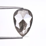 1.52 CT, 10.5 X 7.3 MM | Salt And Pepper Pear Cut Diamond