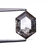 Salt And Pepper Hexagon Cut Diamond