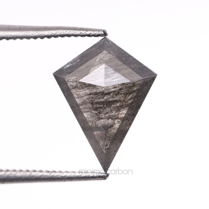 1.09 CT, 9.8 X 7.5 MM | Salt And Pepper Kite Cut Diamond