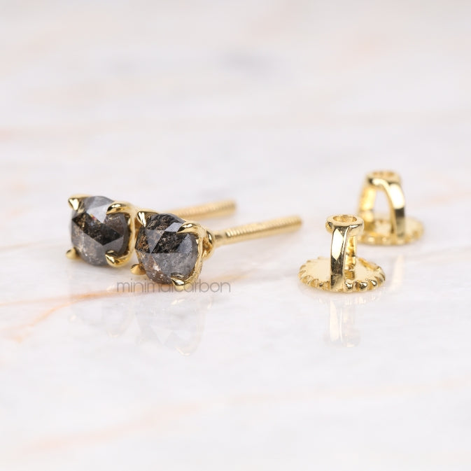 Claw Prong Stud Earrings