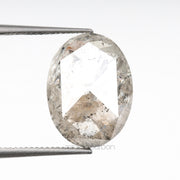 2.85 CT, 11.1 X 8.3 MM | Salt And Pepper Oval Cut Diamond - Minimal Carbon