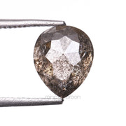 Salt And Pepper Pear Cut Diamond