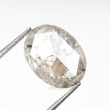 2.85 CT, 11.1 X 8.3 MM | Salt And Pepper Oval Cut Diamond - Minimal Carbon
