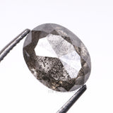 2.16 CT, 8.0 X 6.1 MM | Salt And Pepper Oval Cut Diamond