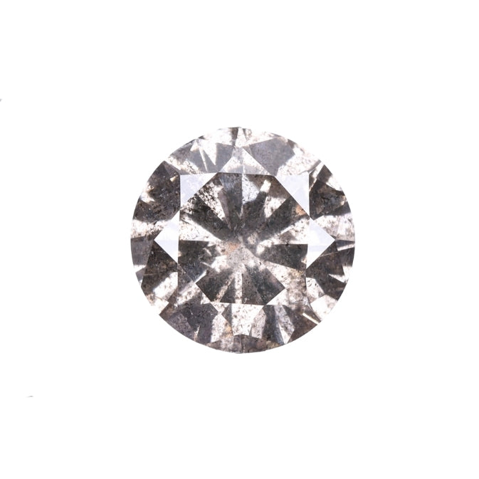 0.51 CT, 5.2 MM | Salt And Pepper Round Brilliant Cut Diamond