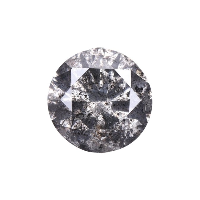 0.66 CT, 5.4 MM | Salt And Pepper Round Brilliant Cut Diamond