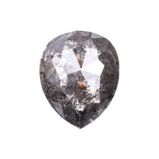 Salt And Pepper Pear Cut Diamond
