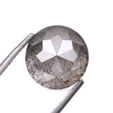 1.81 CT, 6.6 MM | Salt And Pepper Round Rose Cut Diamond