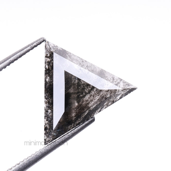 1.79 CT, 11.6 X 11.1 MM | Salt And Pepper Triangle Cut Diamond