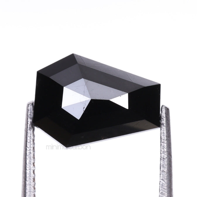 1.15 CT, 8.1 X 6.1 MM | Enhanced Black Coffin Cut Diamond