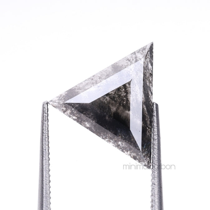 1.79 CT, 11.6 X 11.1 MM | Salt And Pepper Triangle Cut Diamond