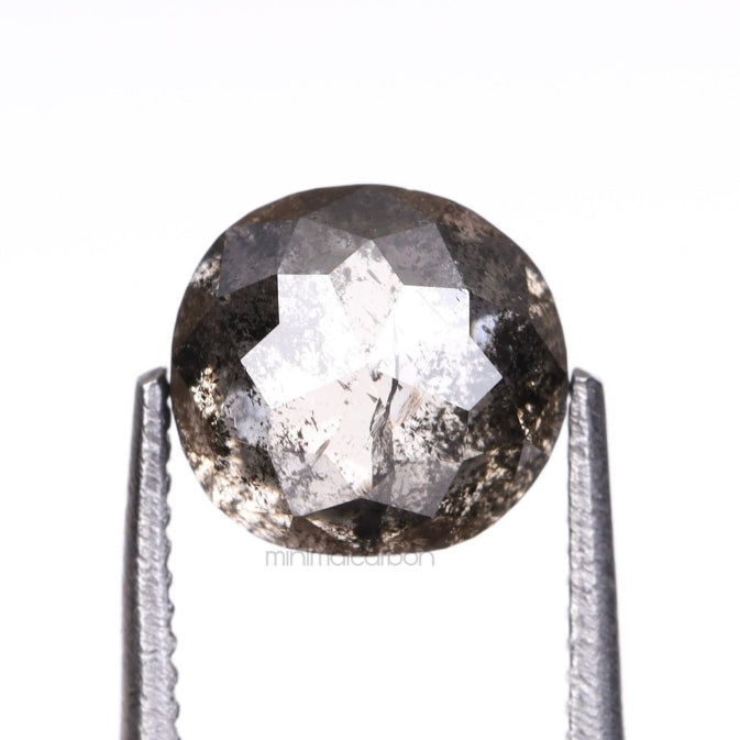 1.48 CT, 6.2 X 5.8 MM | Salt And Pepper Cushion Cut Diamond