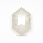 2.65 CT, 11.9 X 7.7 MM | Salt And Pepper Hexagon Cut Diamond - Minimal Carbon