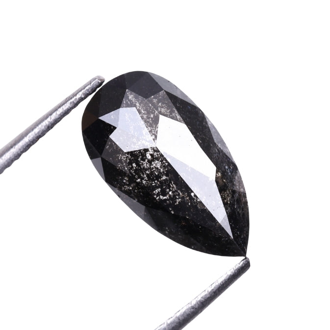 1.51 CT, 10.0 X 5.5 MM | Salt And Pepper Pear Cut Diamond