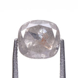 2.05 CT, 6.6 X 6.0 MM | Salt And Pepper Diamond | Cushion Cut Diamond - Minimal Carbon