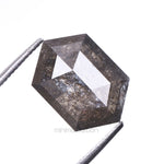 Load image into Gallery viewer, 2.90 CT, 10.7 X 7.3 MM | Salt And Pepper Hexagon Cut Diamond
