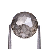 1.81 CT, 6.6 MM | Salt And Pepper Round Rose Cut Diamond
