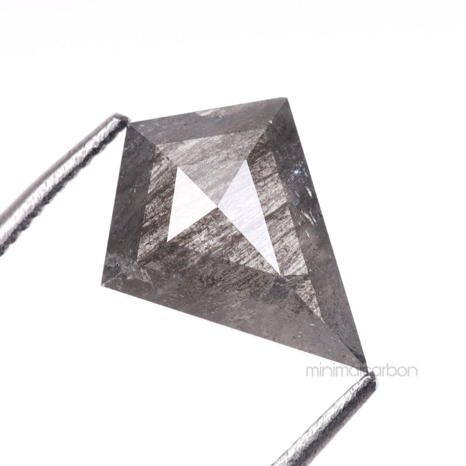 1.07 CT, 9.7 X 7.5 MM | Salt And Pepper Kite Cut Diamond