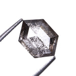 Load image into Gallery viewer, 1.73 CT, 8.0 X 5.7 MM | Salt And Pepper Hexagon Cut Diamond
