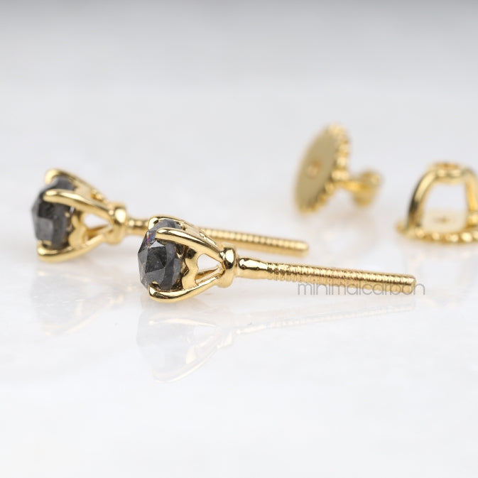 Claw Prong Stud Earrings