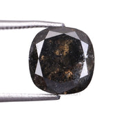 2.57 CT, 7.1 X 6.9 MM | Salt And Pepper Cushion Cut Diamond