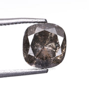 1.22 CT, 6.0 X 5.6 MM | Salt And Pepper Diamond | Cushion Cut Diamond - Minimal Carbon