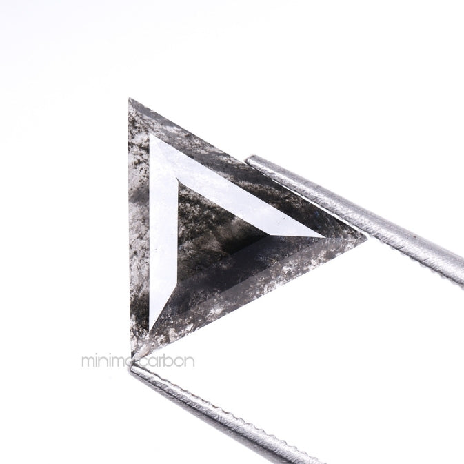 1.79 CT, 11.6 X 11.1 MM | Salt And Pepper Triangle Cut Diamond