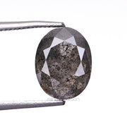 2.16 CT, 8.0 X 6.1 MM | Salt And Pepper Oval Cut Diamond