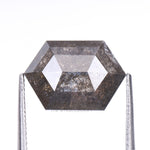 Load image into Gallery viewer, 2.90 CT, 10.7 X 7.3 MM | Salt And Pepper Hexagon Cut Diamond
