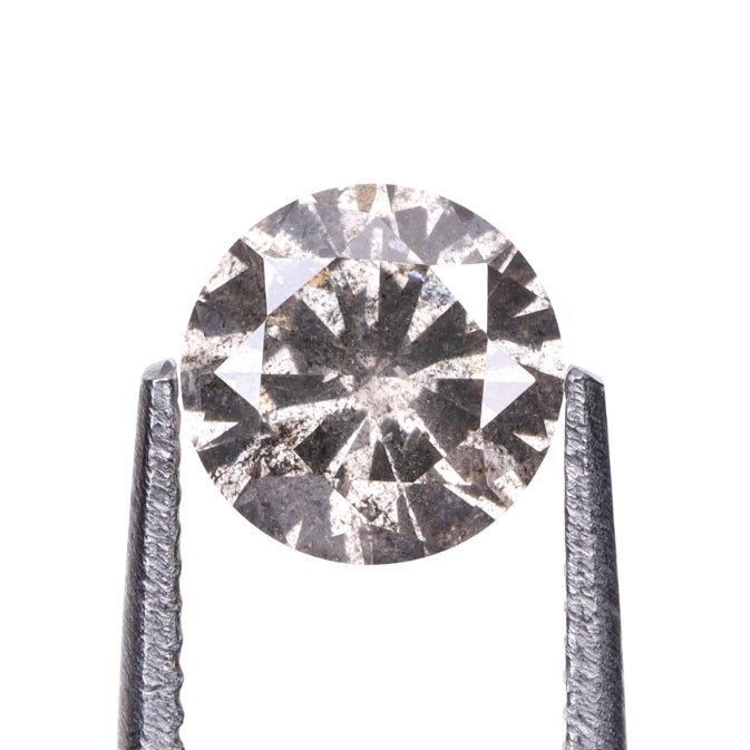 0.51 CT, 5.2 MM | Salt And Pepper Round Brilliant Cut Diamond