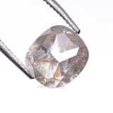 2.05 CT, 6.6 X 6.0 MM | Salt And Pepper Diamond | Cushion Cut Diamond - Minimal Carbon