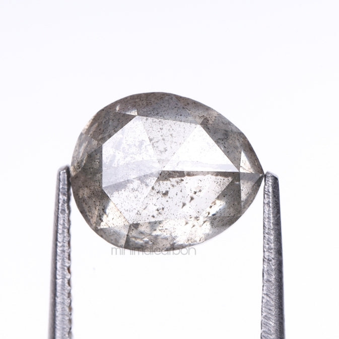 1.73 CT, 7.5 X 6.3 MM | Salt And Pepper Pear Cut Diamond