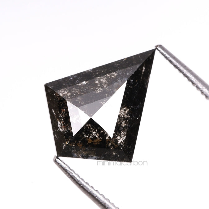 1.39 CT, 11.1 X 8.9 MM | Salt And Pepper Kite Cut Diamond