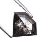 1.38 CT, 8.5 X 7.1 MM | Salt And Pepper Pentagon Cut Diamond