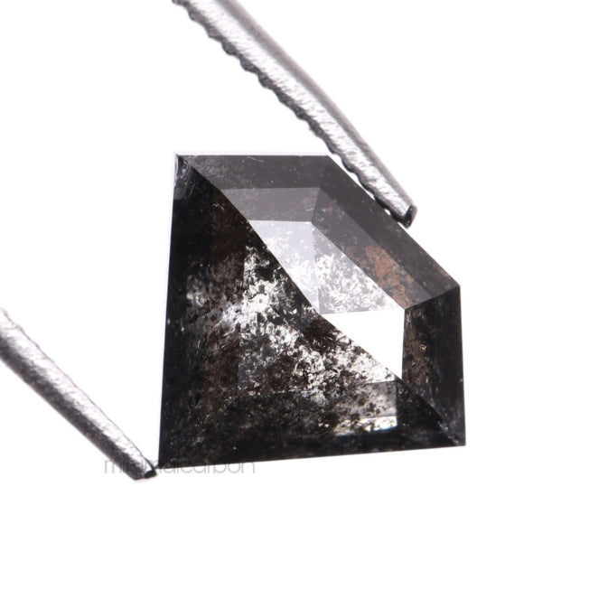 1.38 CT, 8.5 X 7.1 MM | Salt And Pepper Pentagon Cut Diamond